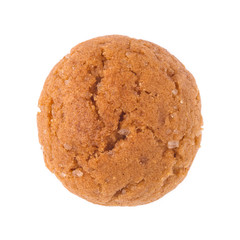 Single pepernoot close up isolated