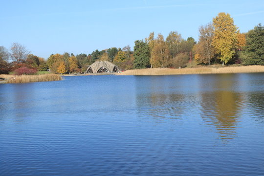 Blick über den Hauptsee im Britzer Garten (Berlin)