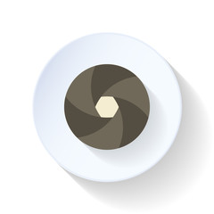 Diaphragm flat icon