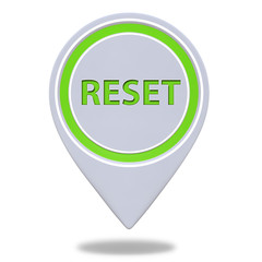 reset pointer icon on white background