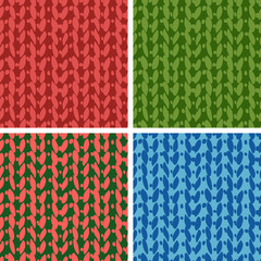 Set of knitting patterns