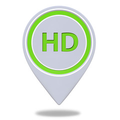 HD pointer icon on white background
