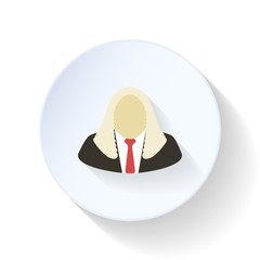 Judge flat icon