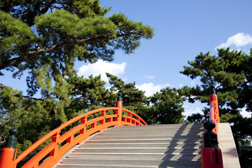 Fototapeta premium 大阪住吉大社の太鼓橋