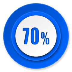 70 percent icon, sale sign