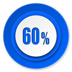 60 percent icon, sale sign