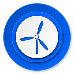 windmill icon, renewable energy sign