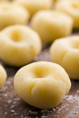 Traditional Polish Silesian noodles before boiling