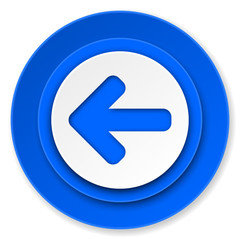 left arrow icon, arrow sign