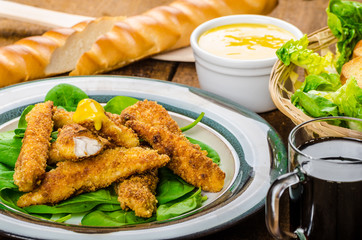 Corn crusted Chicken Tenders