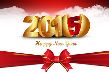 Happy New Year 2015 celebration concept