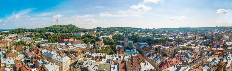 Obraz premium Lviv bird's-eye view