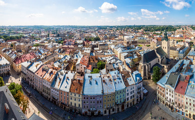 Lviv bird's-eye view