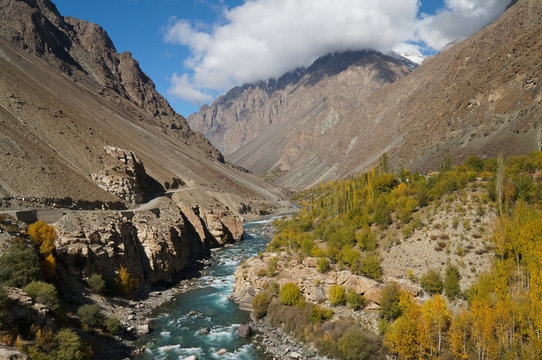 Phundar river in Northern Pakistan