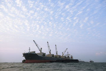 Large cargo ship