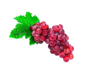 Fototapeta premium Grapes with white background