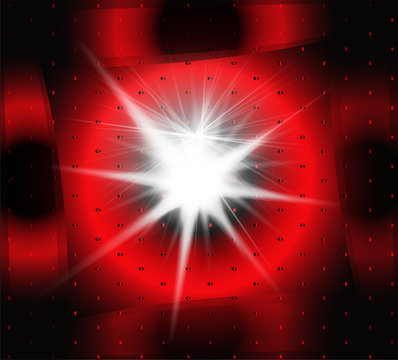 Explosion on a dark red background