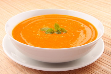 Homemade Pumpkin soup .