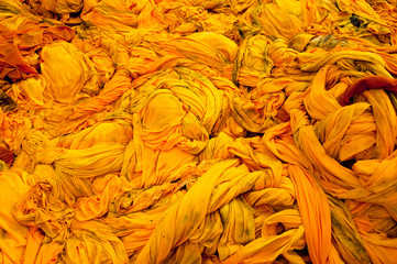 yellow clothing monks were left