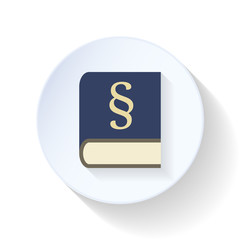 Corpus juris flat icon