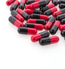 Tablet pill isolated on white background