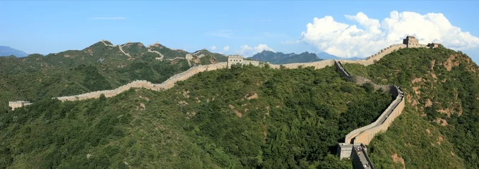 Fototapeten Die Große Mauer in China bei Jinshanling © hecke71