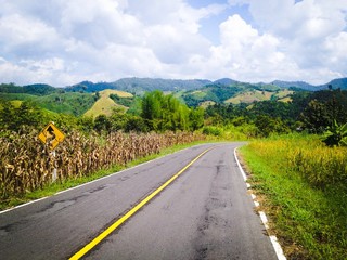 Road to the nature in the Northern of Thailand, Nan province