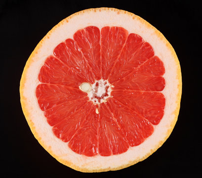 One half of grapefruit