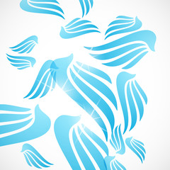 abstract background: wing