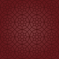 Circle and Star Motifs (Claret Red)