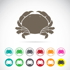 Vector image of an crab