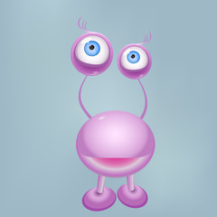 Cartoon cute monster