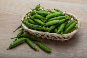 Green fresh peas