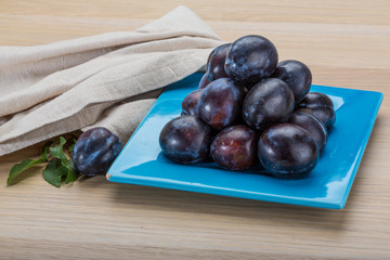 Ripe fresh plum