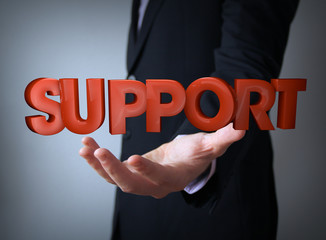 support businessman