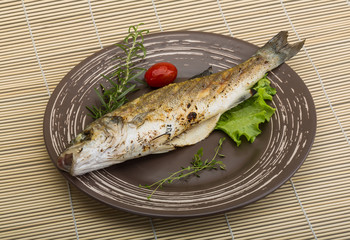 Grilled seabass