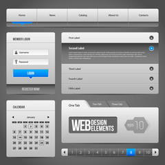 Modern Clean Website Design Elements