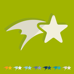 Flat design: christmas star