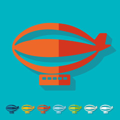 Flat design: airship © palau83