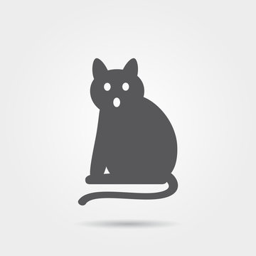 Cat vector icon