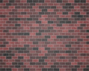 Red and black brick wall