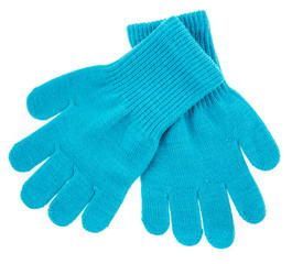 knitted woolen baby gloves