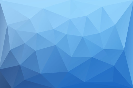 Abstract vector background of blue triangles