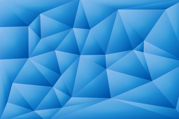 Obraz premium Abstract vector background of bright blue triangles