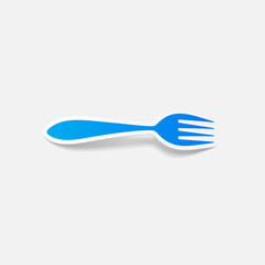 realistic design element: fork