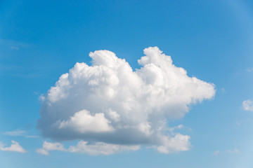 blue sky with cloud closeup