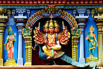 Fototapeta na wymiar hindu temple details