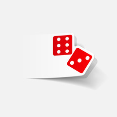 realistic design element: dice