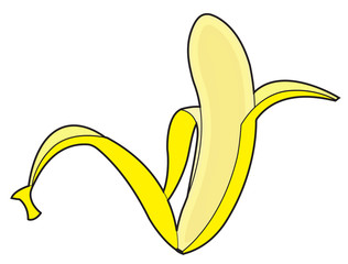 Peel Off Banana Design