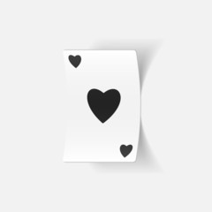 realistic design element: playing card